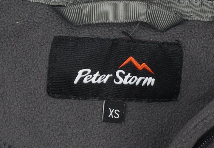 Peter Storm Men's Grey XS Fleece 1/4 Zip Pullover Sweatshirt