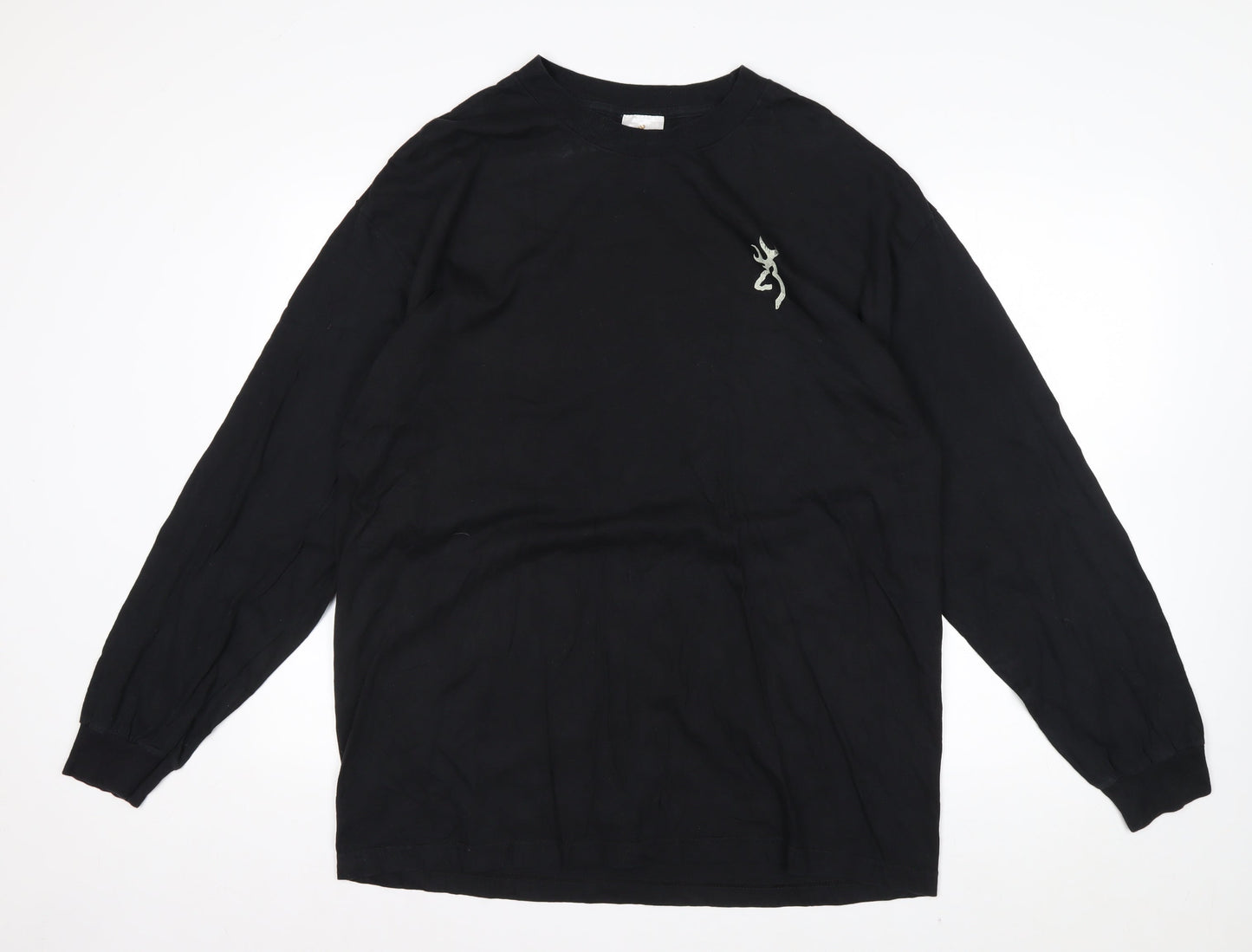 Browning Mens Black XL Long Sleeve Graphic Cotton Shirt