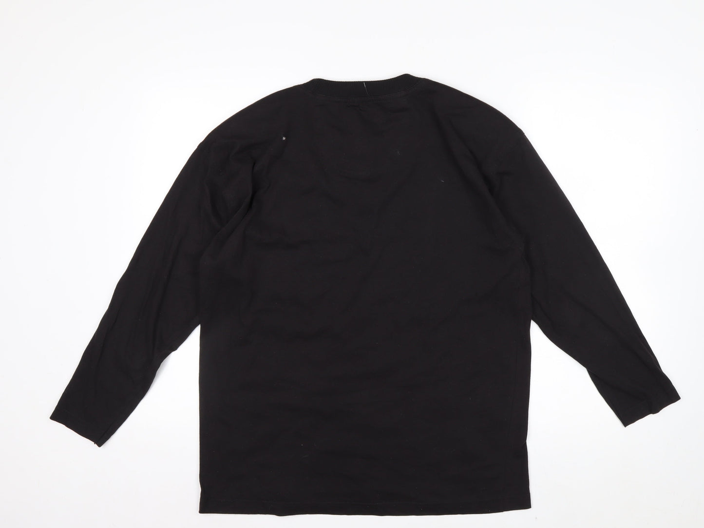 Carole Little Sport Women’s Black Sequin Long Sleeve Cotton T-Shirt M