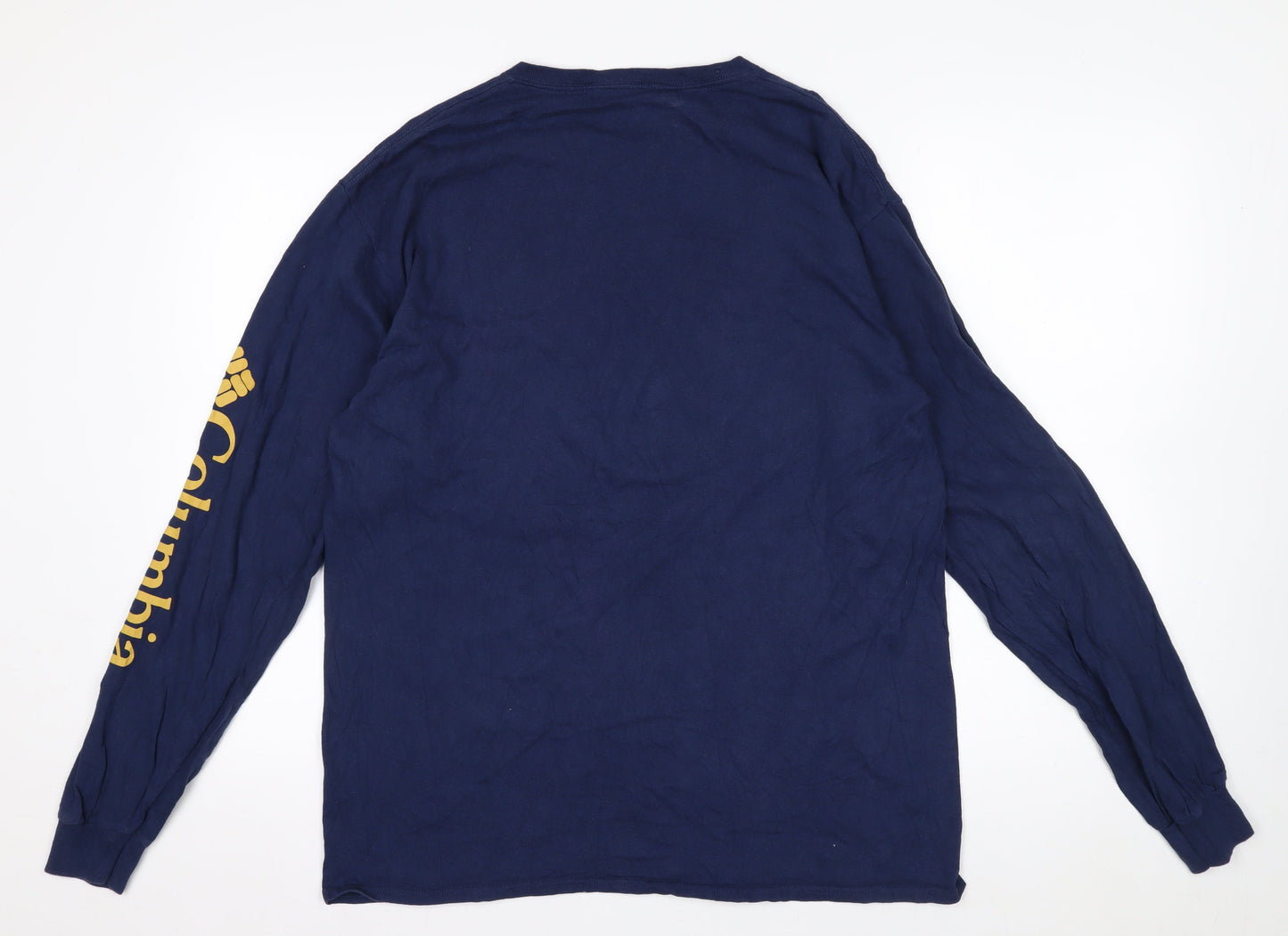 Columbia Men's Blue PHG Long Sleeve Cotton Hunting T-Shirt Size L