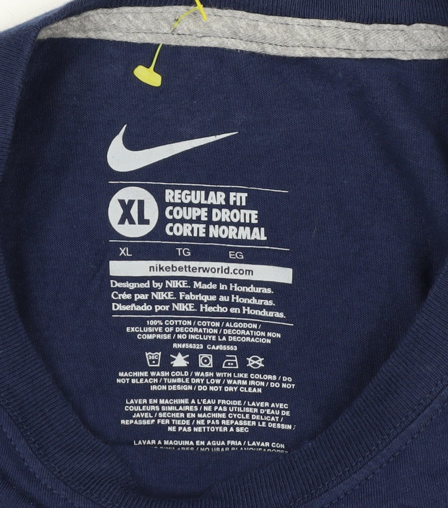 Nike Men’s Navy Super Bowl XLIX Long Sleeve T-Shirt XL Regular Fit