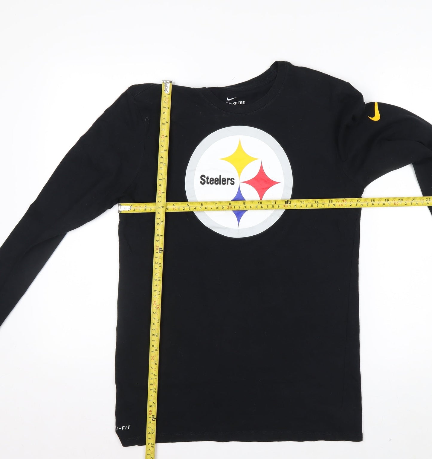 Nike Men’s Black Steelers Dri-Fit Long Sleeve Athletic Tee S