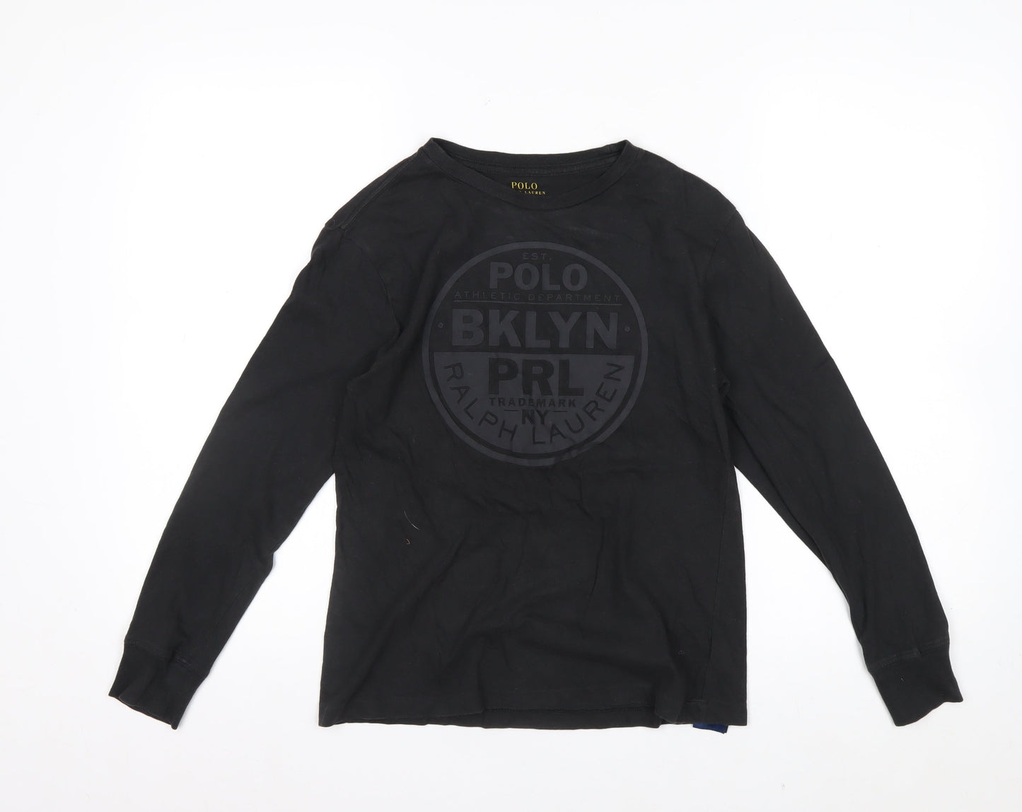 Ralph Lauren Men’s Black Long Sleeve Crew Neck Casual Top M