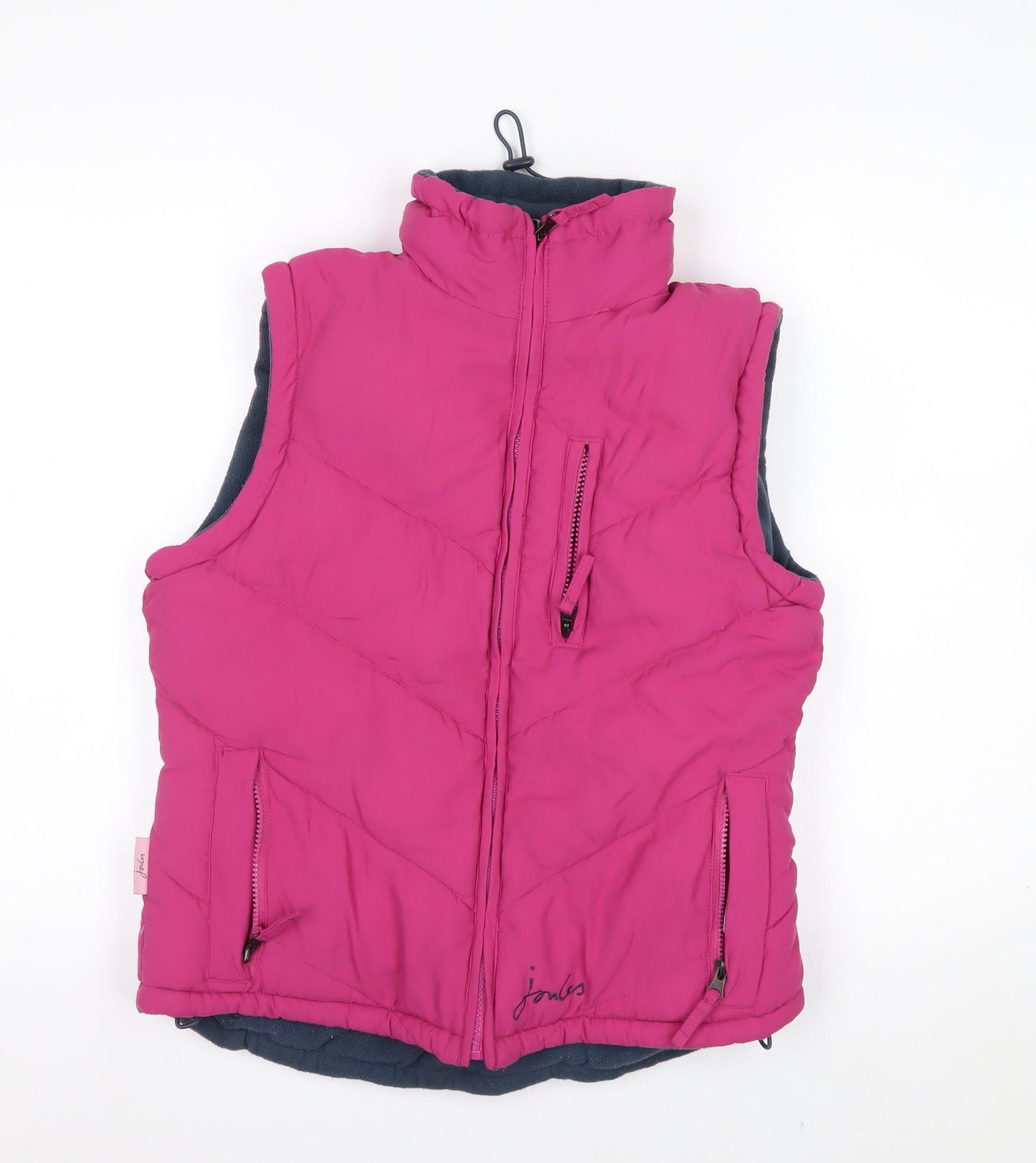 Joules Womens Pink XS Puffer Waistcoat Gilet Sleeveless Outdoor Vest