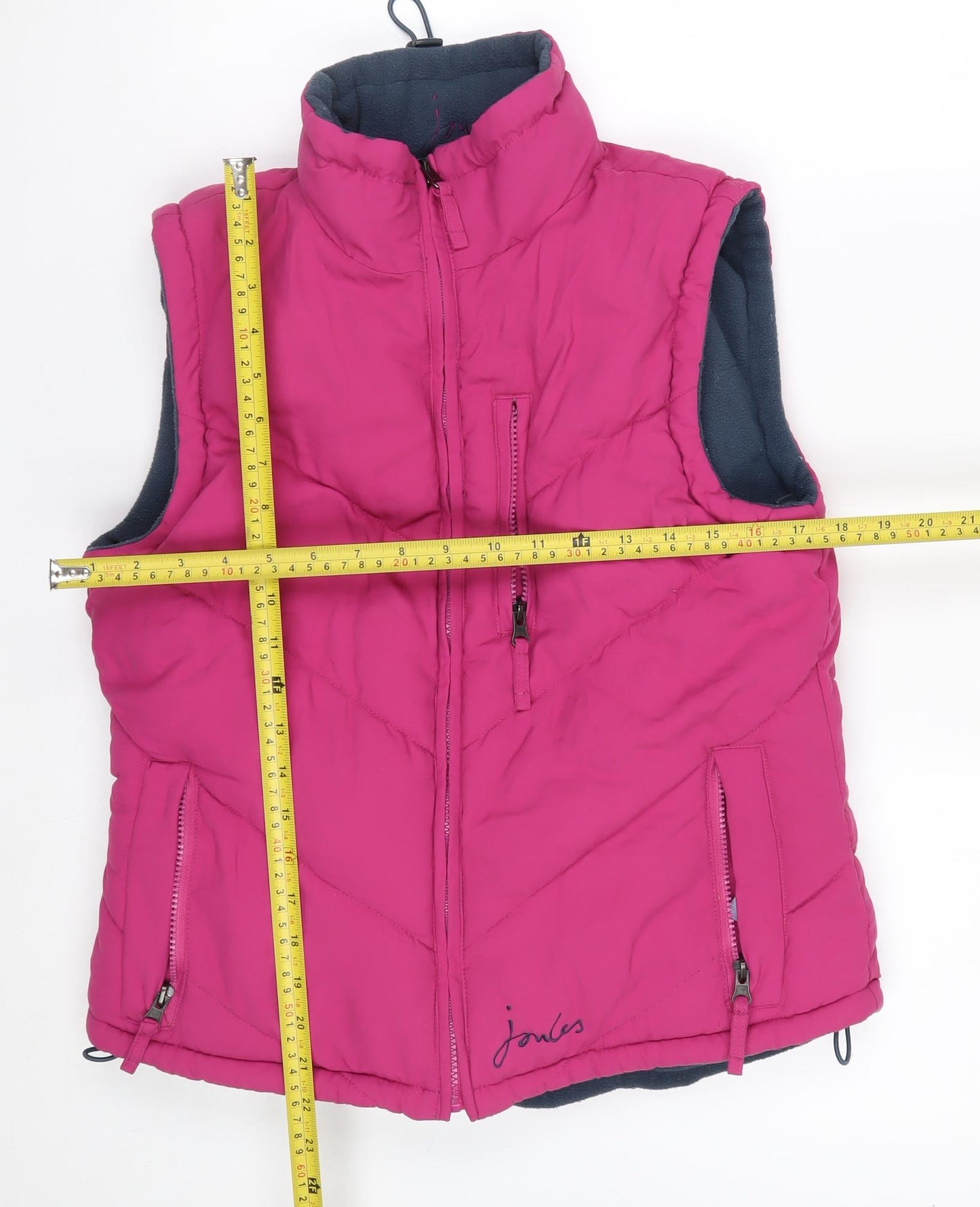 Joules Womens Pink XS Puffer Waistcoat Gilet Sleeveless Outdoor Vest