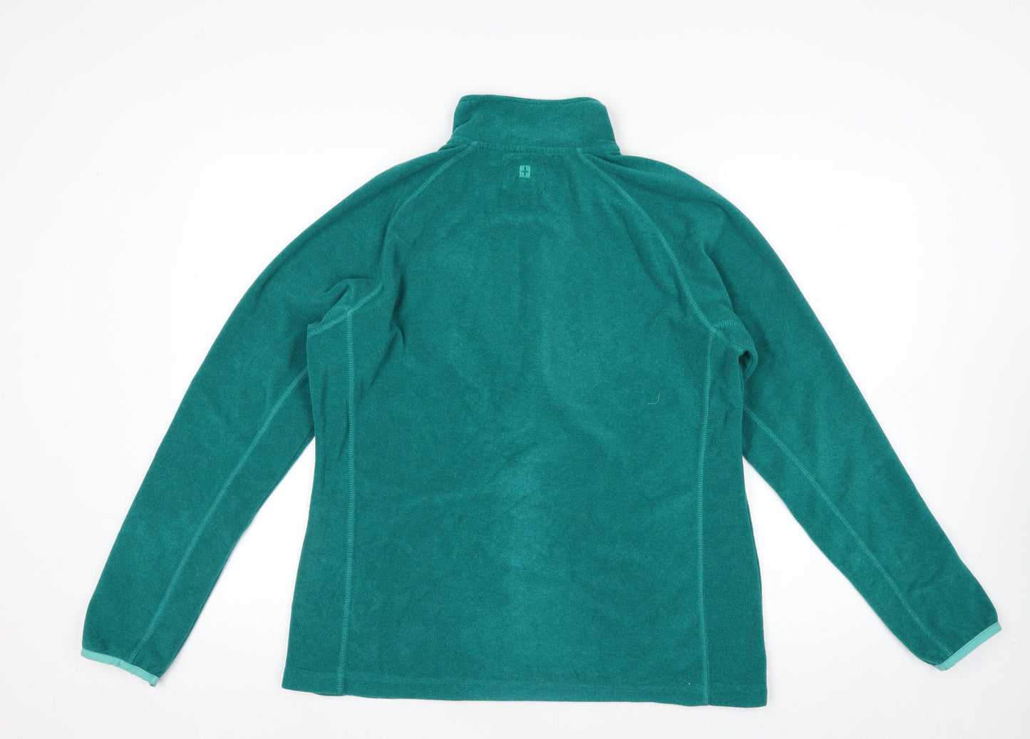 Mountain Warehouse Women Green Fleece 1/2 Zip Pullover UK 14