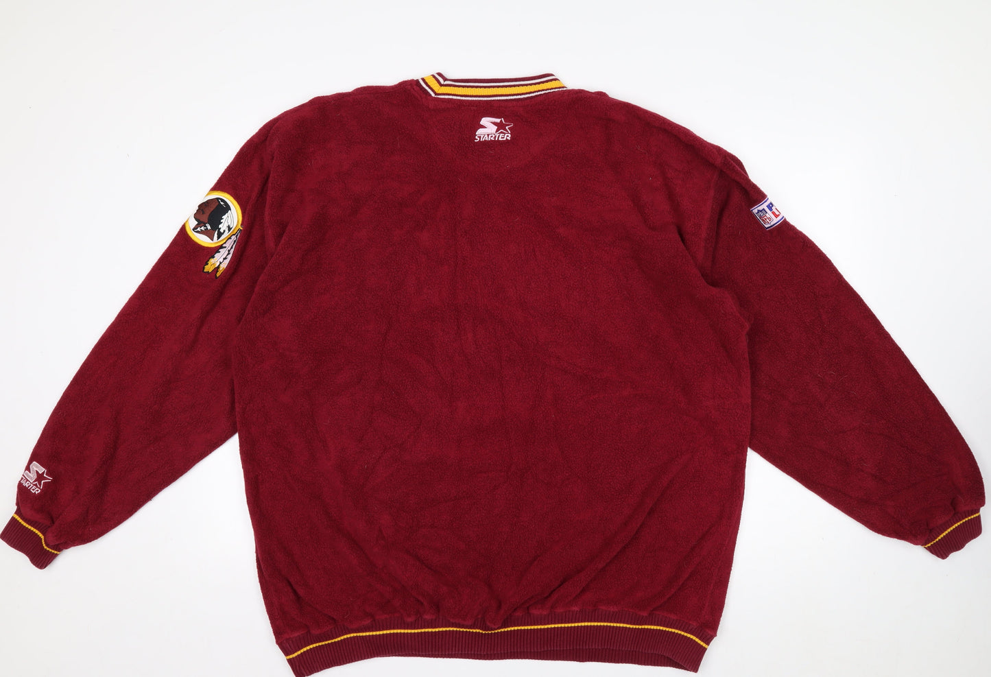 Starter Pro Line Men's Red XL Pullover Fleece NFL Sweatshirt
