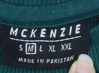 McKenzie Men's Green Crew Neck Pullover Sweatshirt Size M