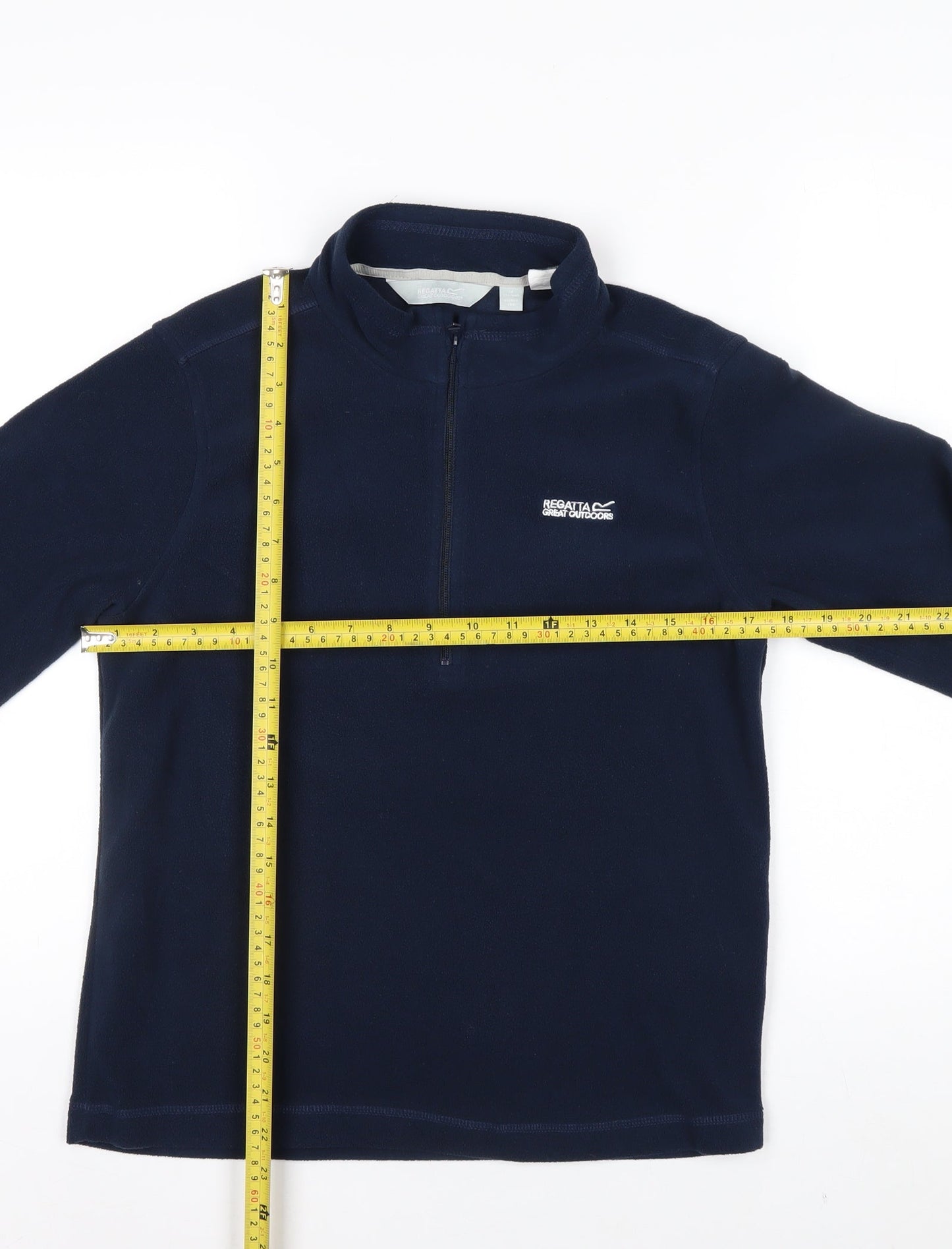 Regatta Great Outdoors Navy 1/2 Zip Fleece Sweatshirt Teens 14 Years