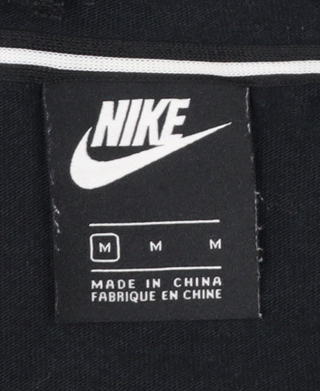 Nike Women Black Full Zip Hoodie M - Polyester Cotton Blend