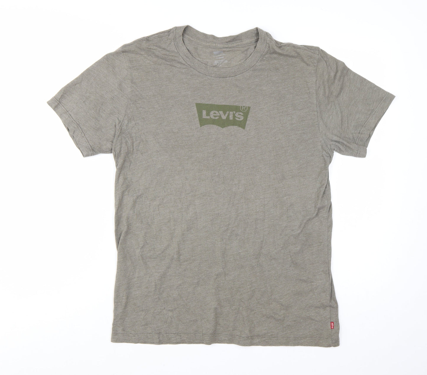 Levi's Men's Grey Logo Graphic Regular Fit Cotton T-Shirt Size M