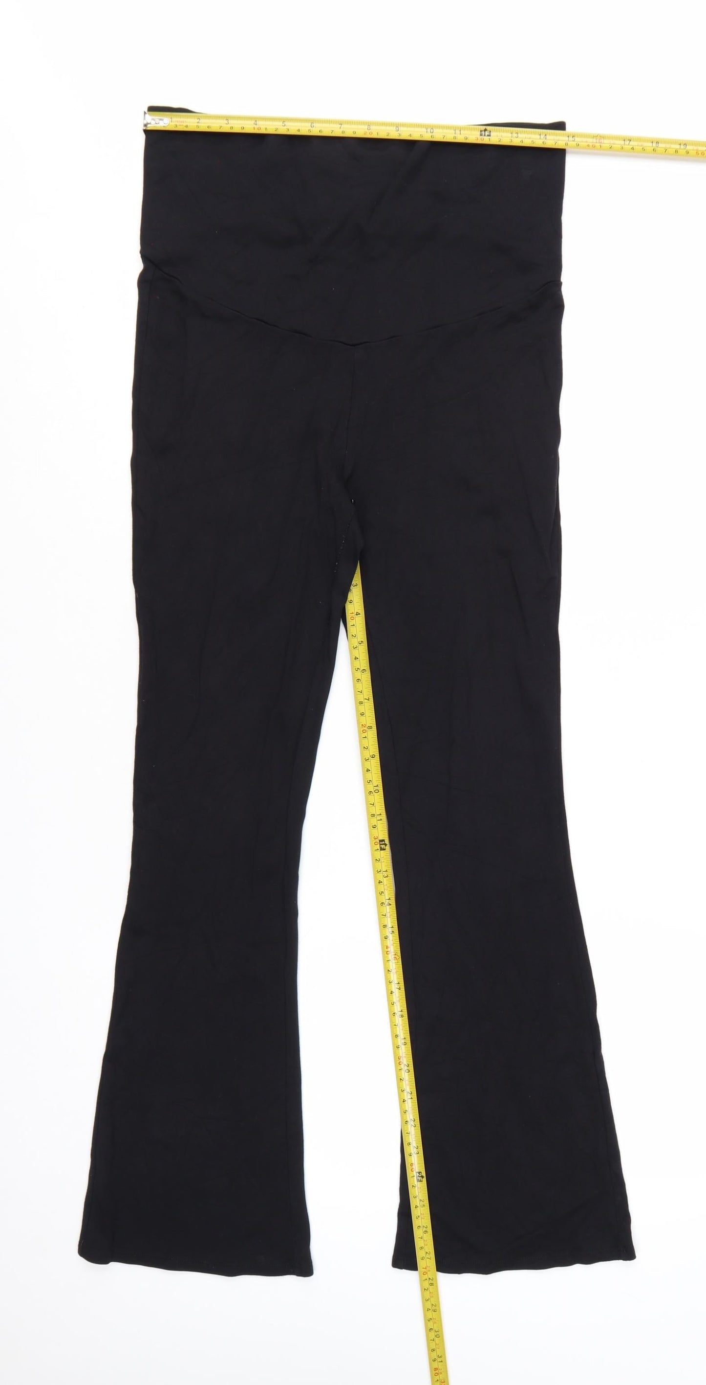 H&M Mama Women's Black Maternity High Rise Stretch Leggings M