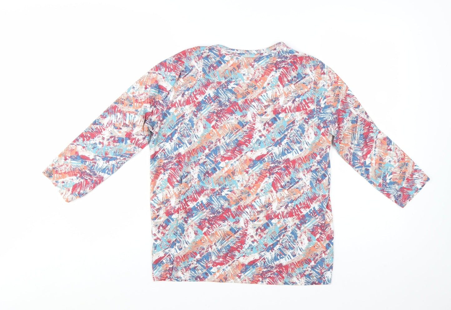 Honor Millburn Women's Multicoloured 3/4 Sleeve Stretch Top Size 10-12