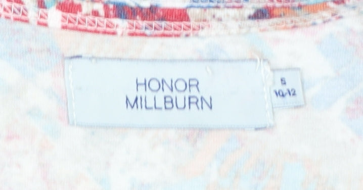 Honor Millburn Women's Multicoloured 3/4 Sleeve Stretch Top Size 10-12
