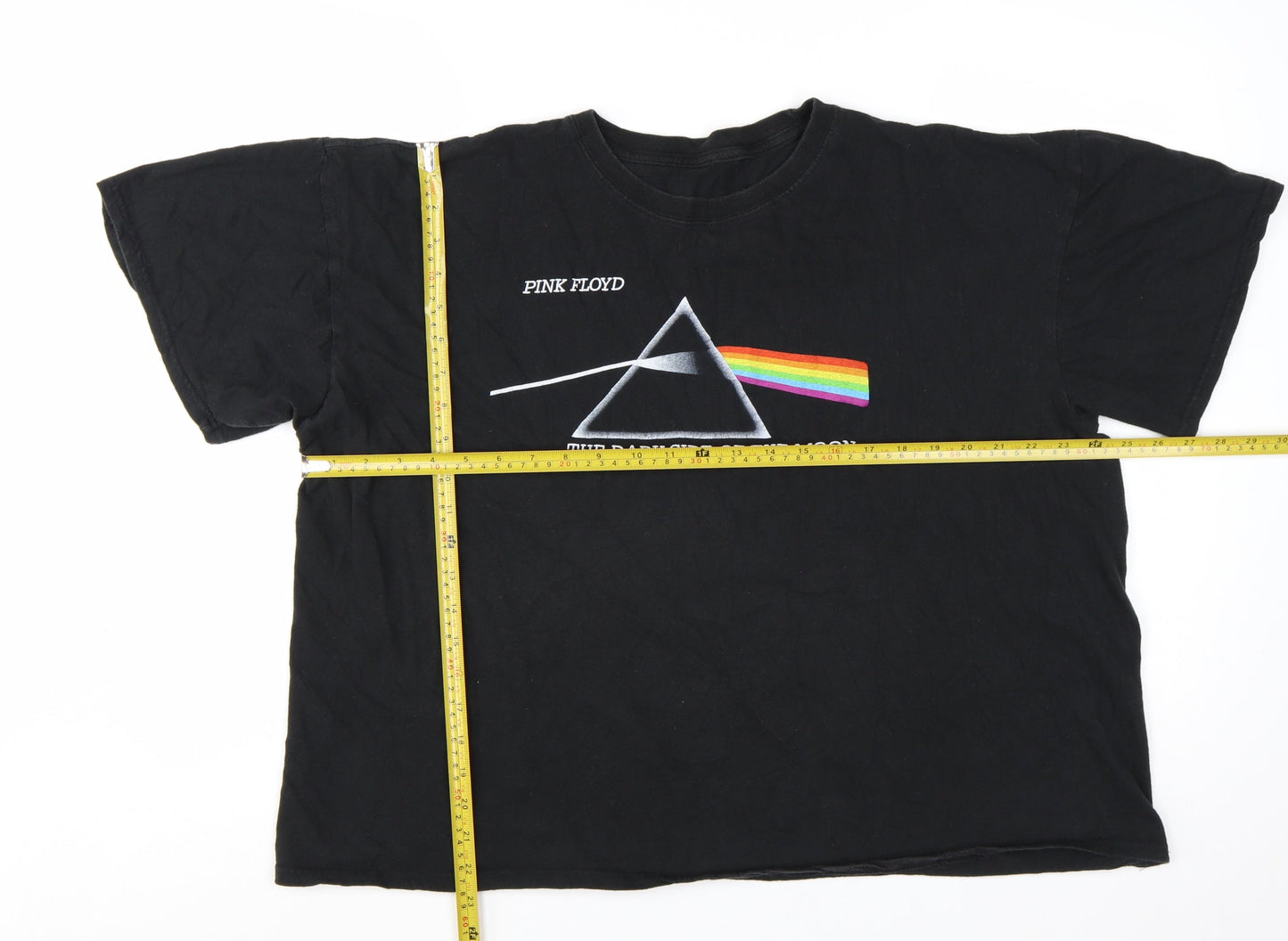 Pink Floyd Unisex Black 2XL Music Graphic T-Shirt Cotton Crew Neck