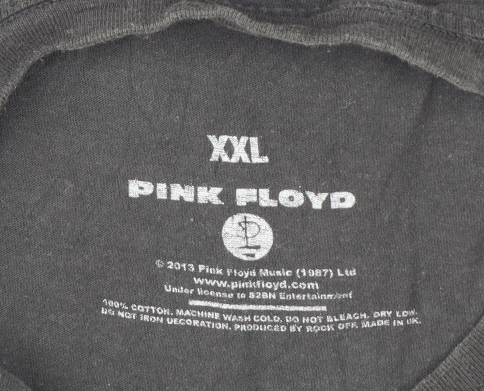 Pink Floyd Unisex Black 2XL Music Graphic T-Shirt Cotton Crew Neck