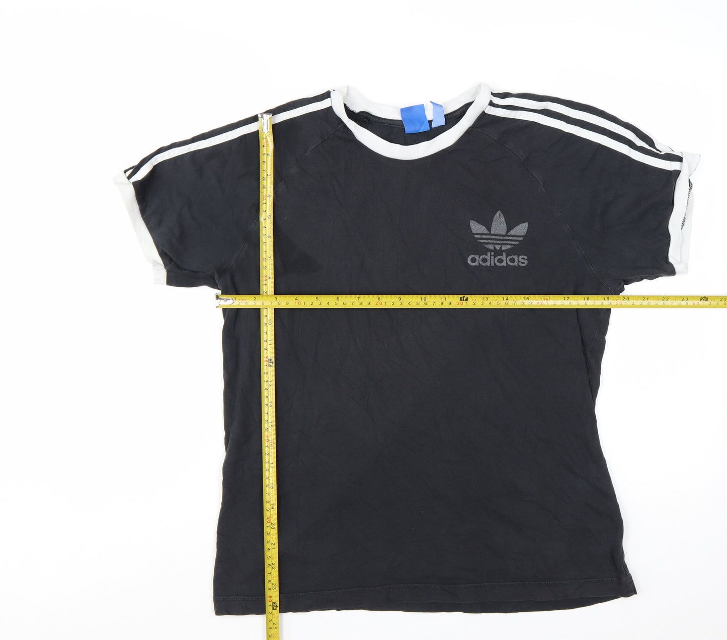 Adidas Men’s Black T-Shirt Size L Retro Sports Crew Neck