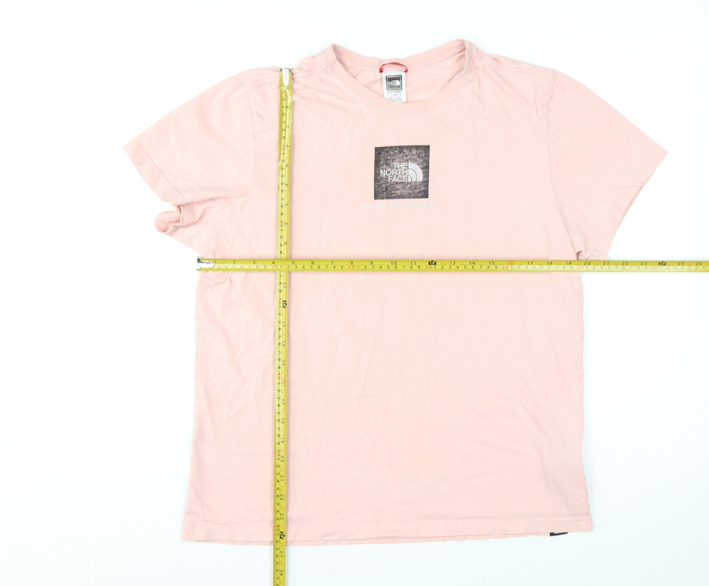 The North Face Men's Pink Graphic Logo Cotton T-Shirt Size L