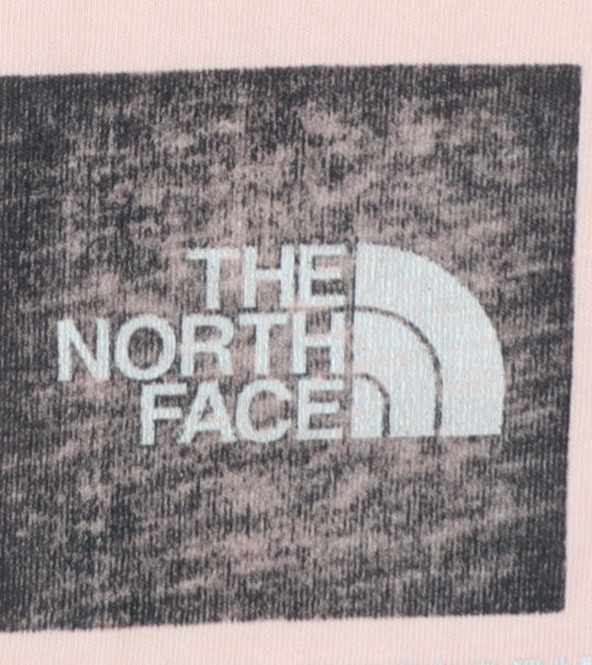 The North Face Men's Pink Graphic Logo Cotton T-Shirt Size L