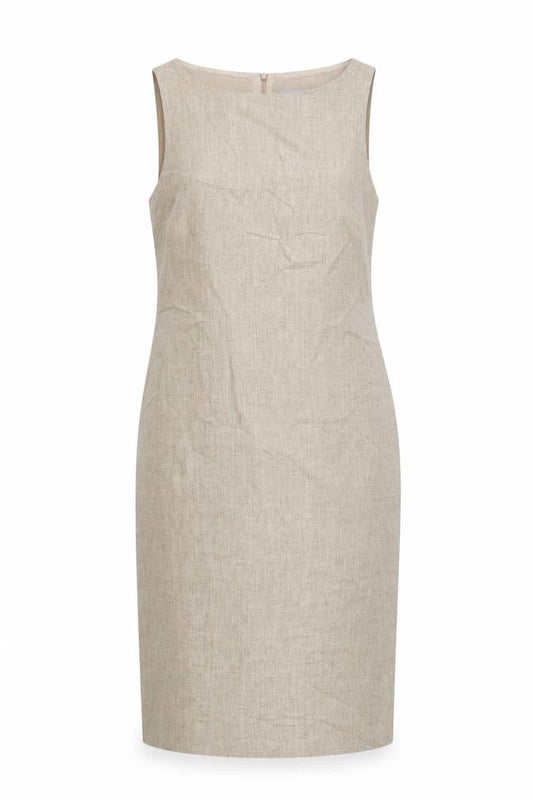 Marks & Spencer Women Beige Size 18 Sheath Knee Length Dress