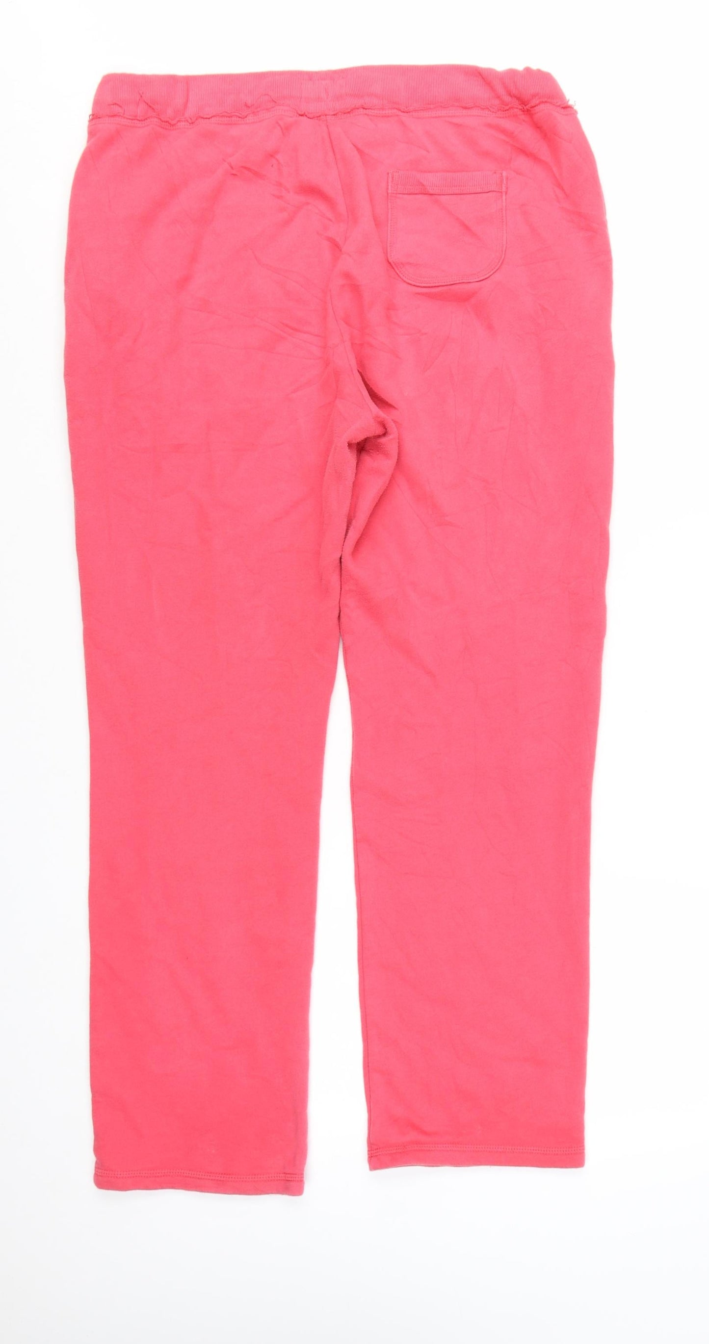Esmara Womens Pink Cotton Blend Sweatpants L Casual Drawstring