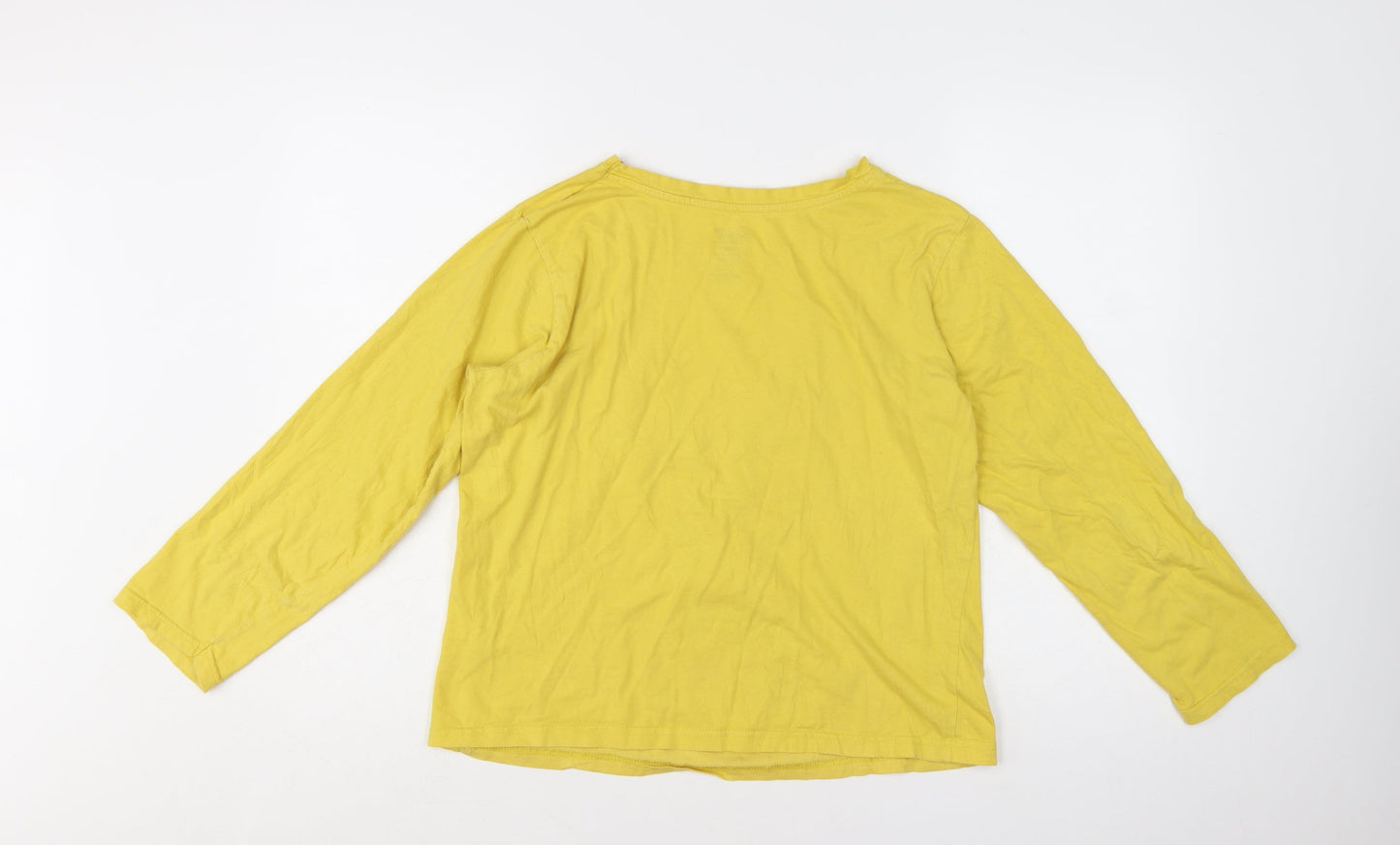 Primark Looney Tunes Women’s Yellow Cotton Bugs Bunny Long Sleeve Pyjama Top Size 12-14