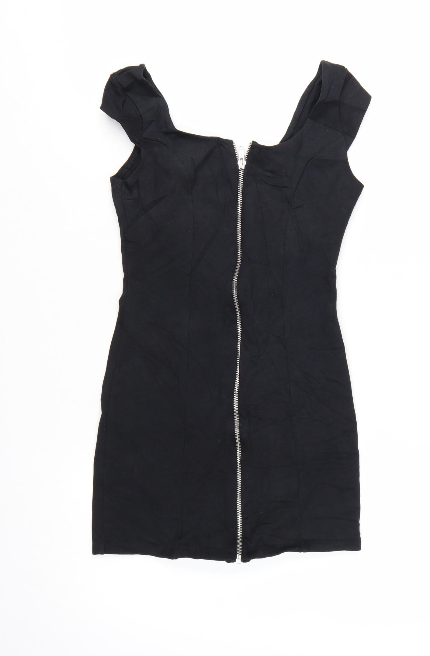 H&M Divided Women's Black Size 8 Bodycon Mini Dress
