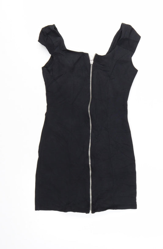 H&M Divided Women's Black Size 8 Bodycon Mini Dress