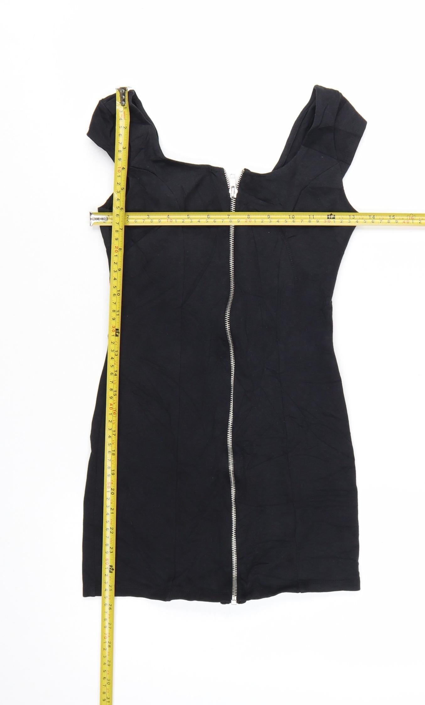 H&M Divided Women's Black Size 8 Bodycon Mini Dress