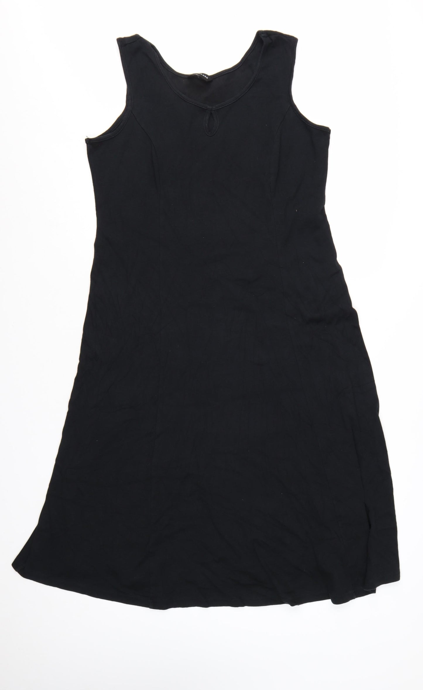 Wardrobe Women’s Black Cotton A-Line Sleeveless Dress Size 16