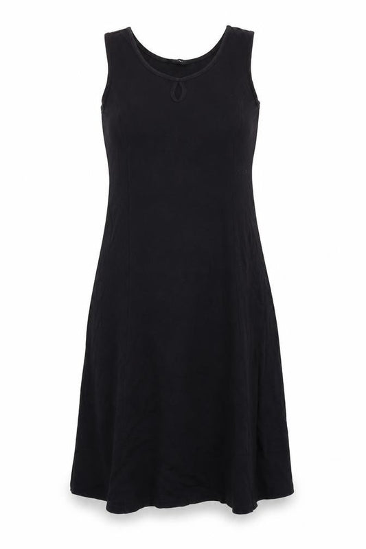 Wardrobe Women’s Black Cotton A-Line Sleeveless Dress Size 16