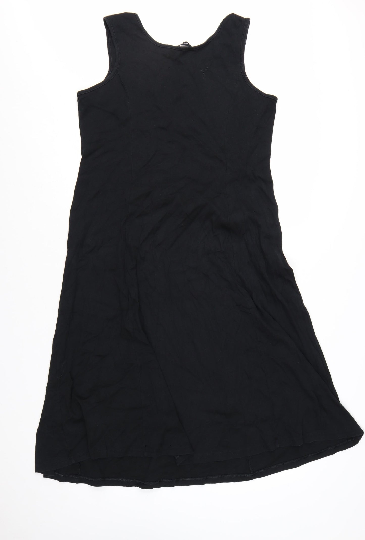 Wardrobe Women’s Black Cotton A-Line Sleeveless Dress Size 16