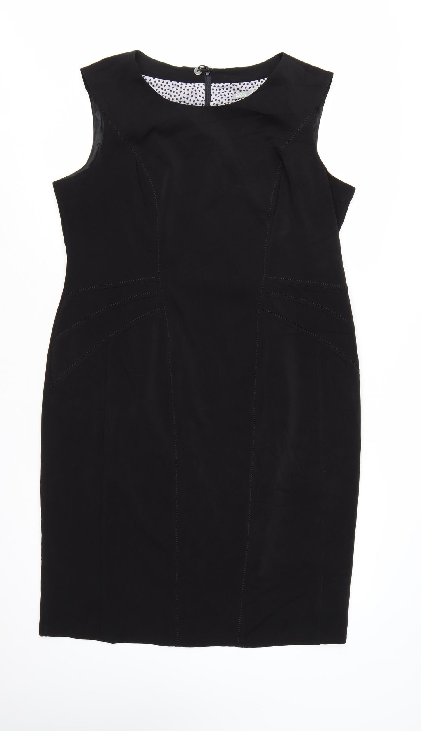 Marks and Spencer Women’s Black Knee Length Sheath Dress Size 18
