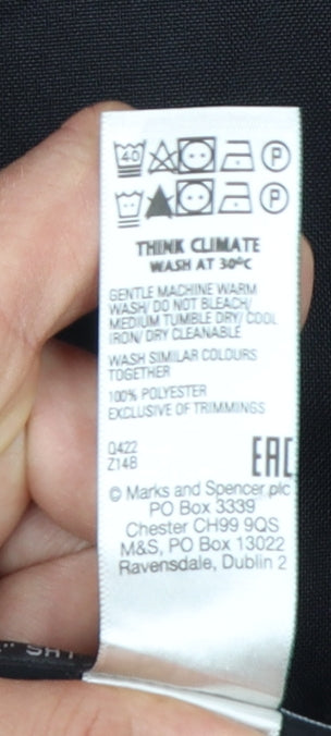 Marks and Spencer Men's Black Regular Fit Dress Pants 34W 29L