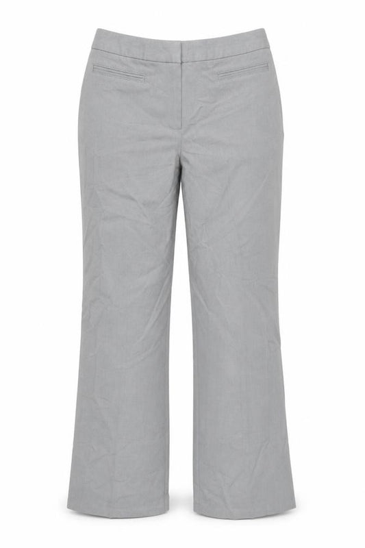 Marks and Spencer Women Grey Straight Leg Dress Pants Size 10 Regular