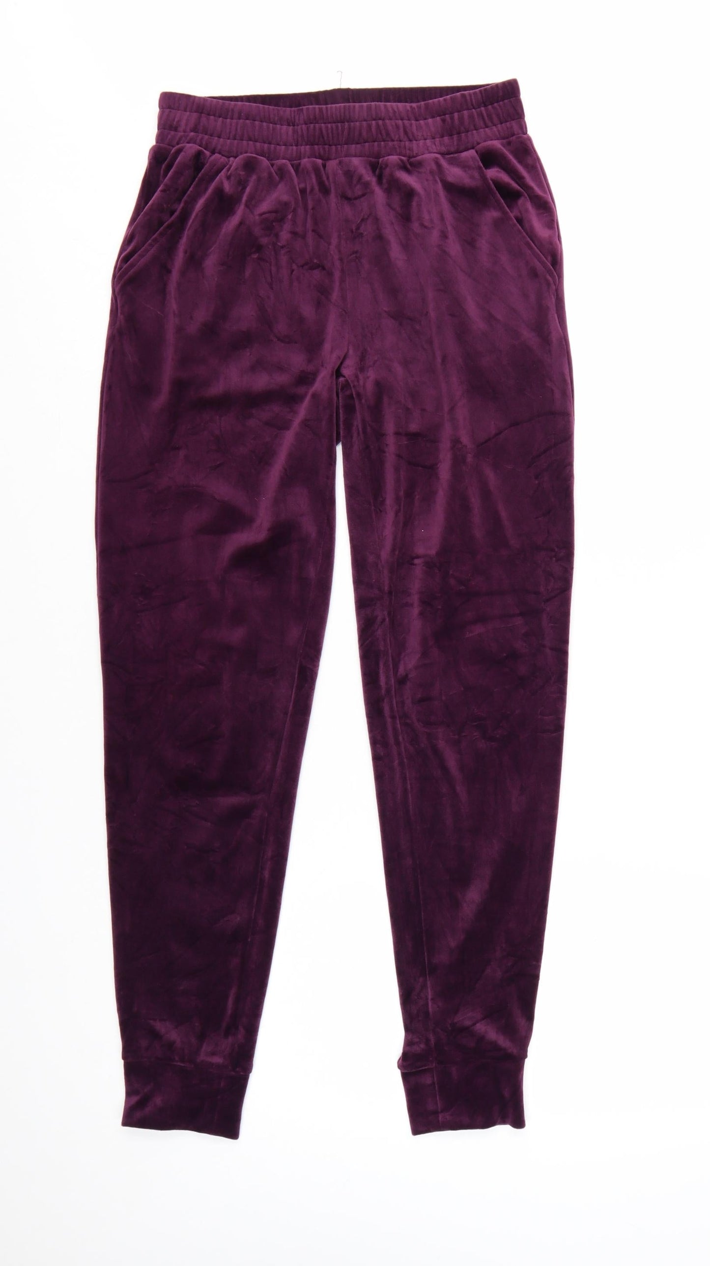 Beloved Women’s Purple Velour Jogger Trousers Size S