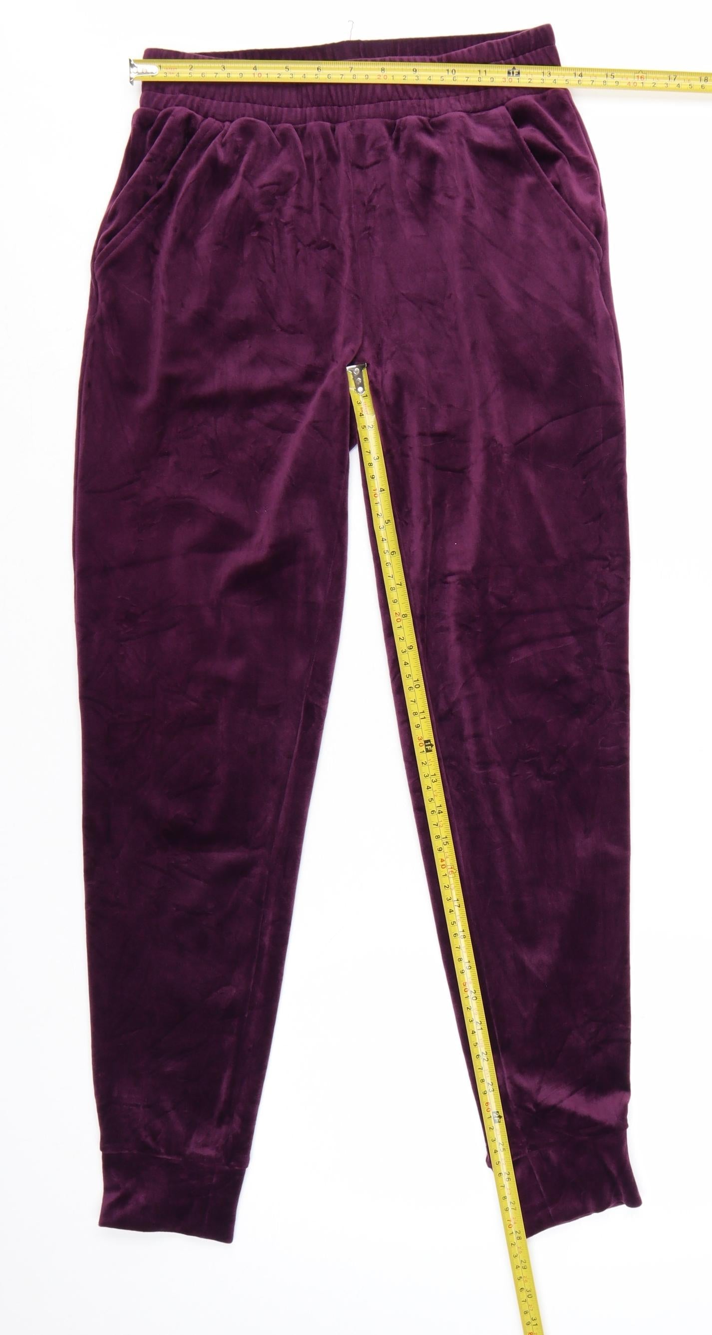 Beloved Women’s Purple Velour Jogger Trousers Size S