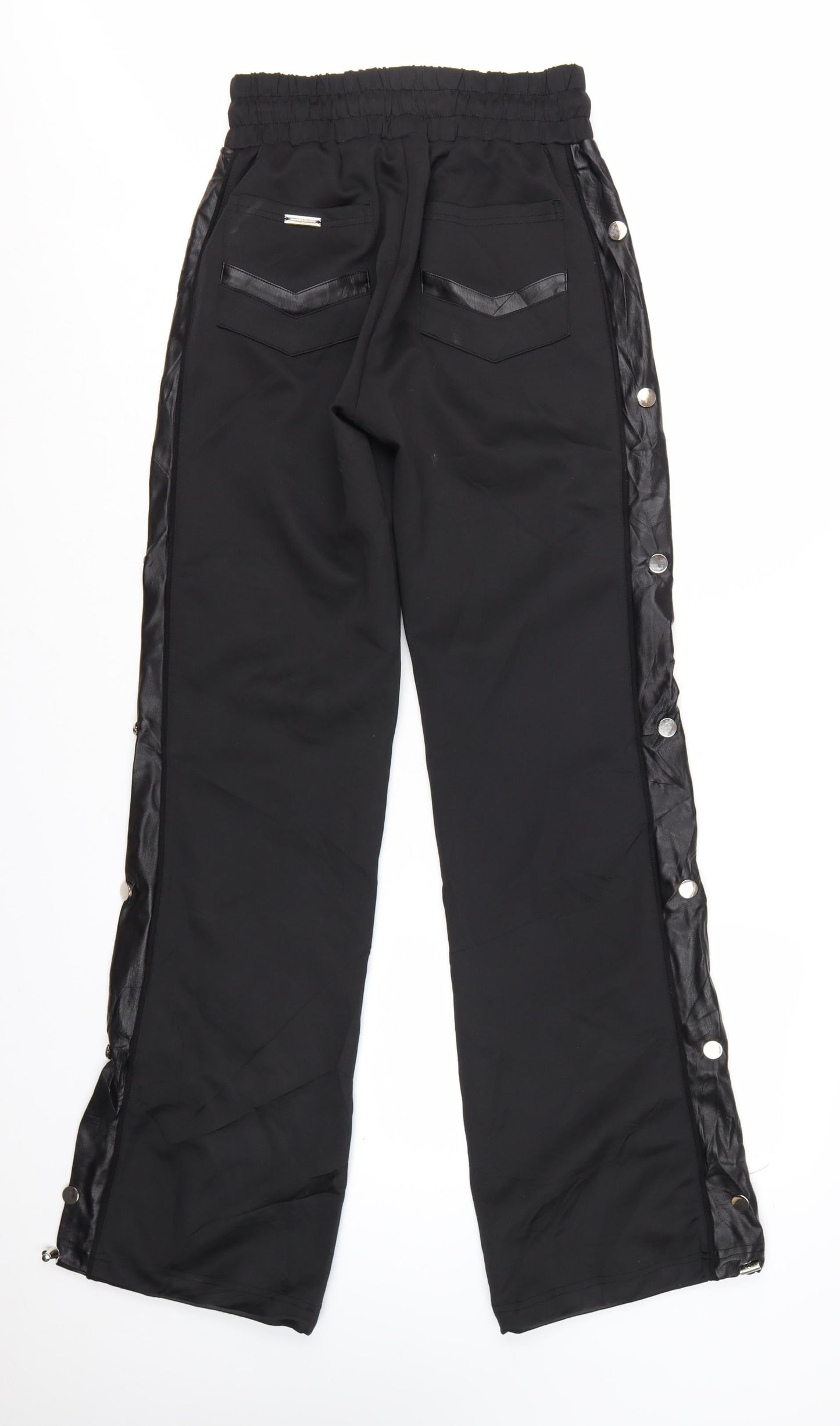 Manière De Voir Women's Black Size 8 Jogger Style Trousers