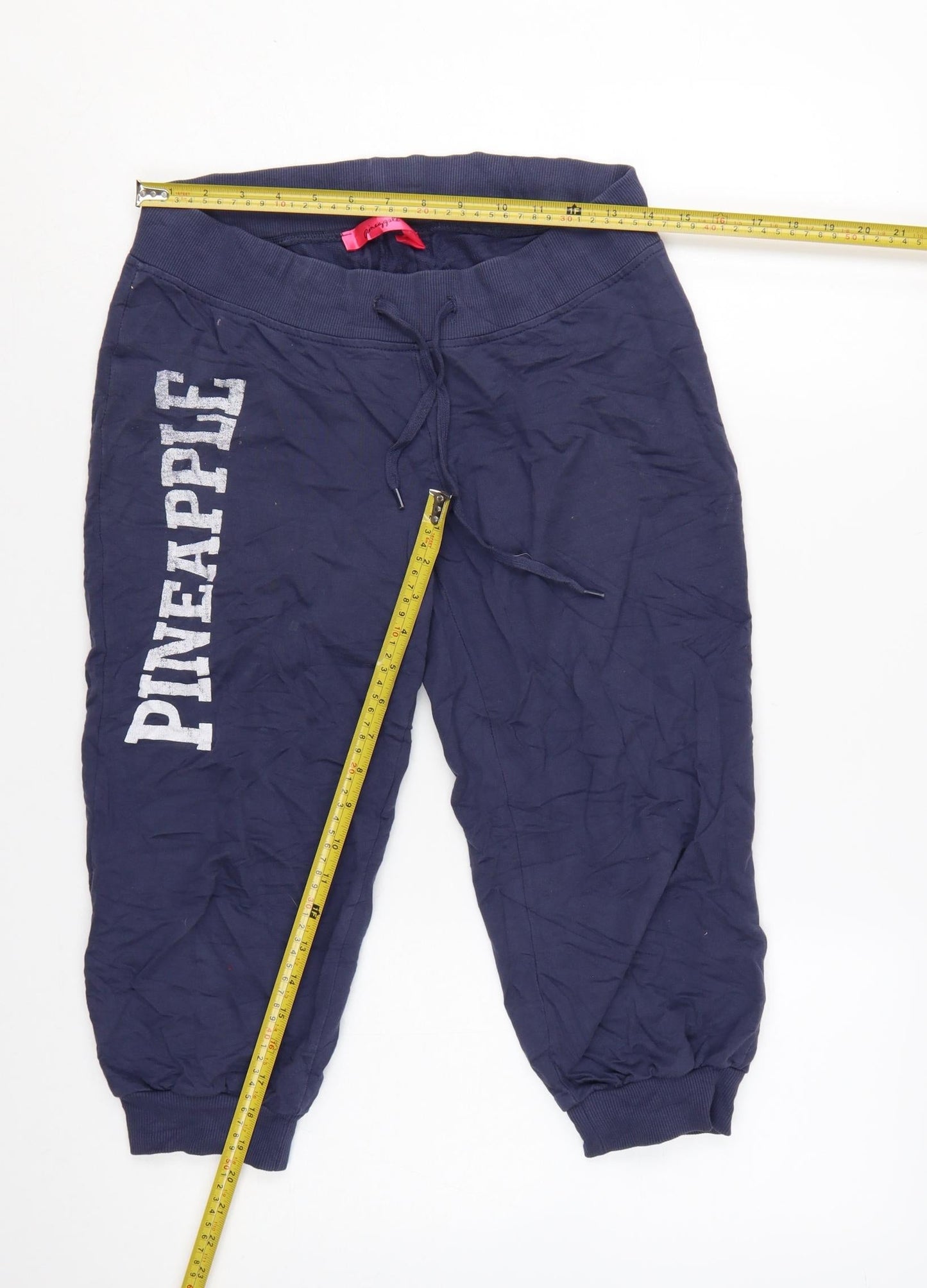 Pineapple Womens Navy Blue S Jogger Sweatpants Cotton