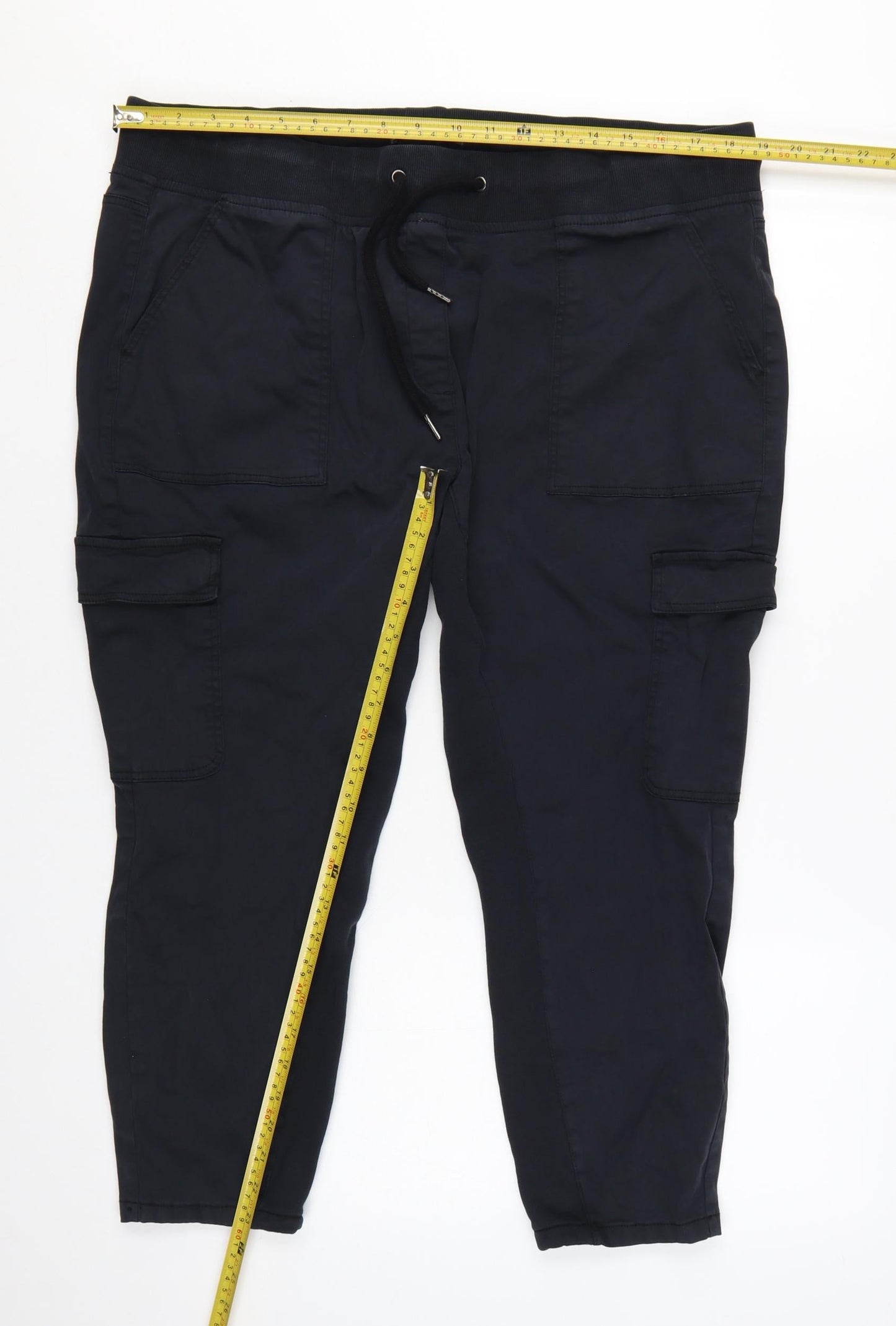 Marks and Spencer Goodmove Women Black Size 20 Cargo Trousers