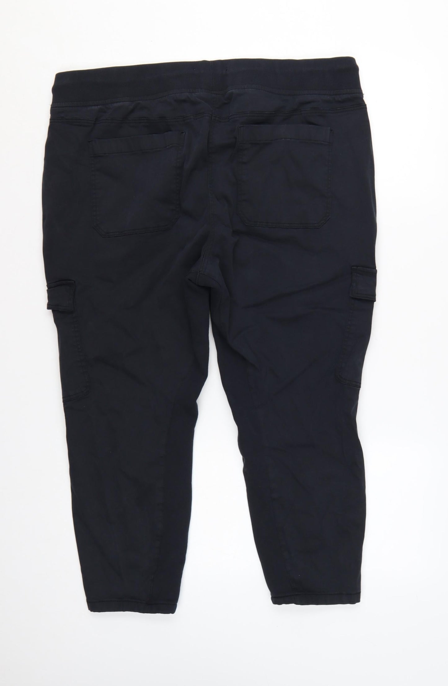 Marks and Spencer Goodmove Women Black Size 20 Cargo Trousers