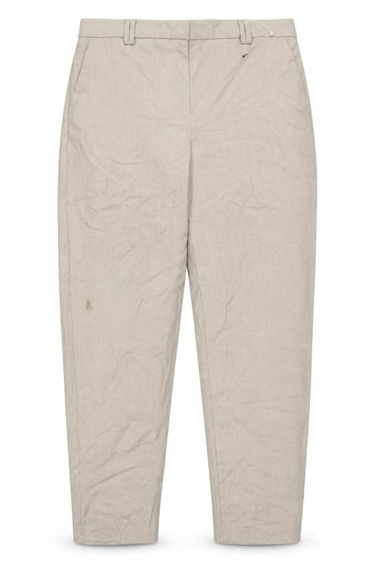 Marks and Spencer Women’s Beige Relaxed Straight Trousers Size 14 Long