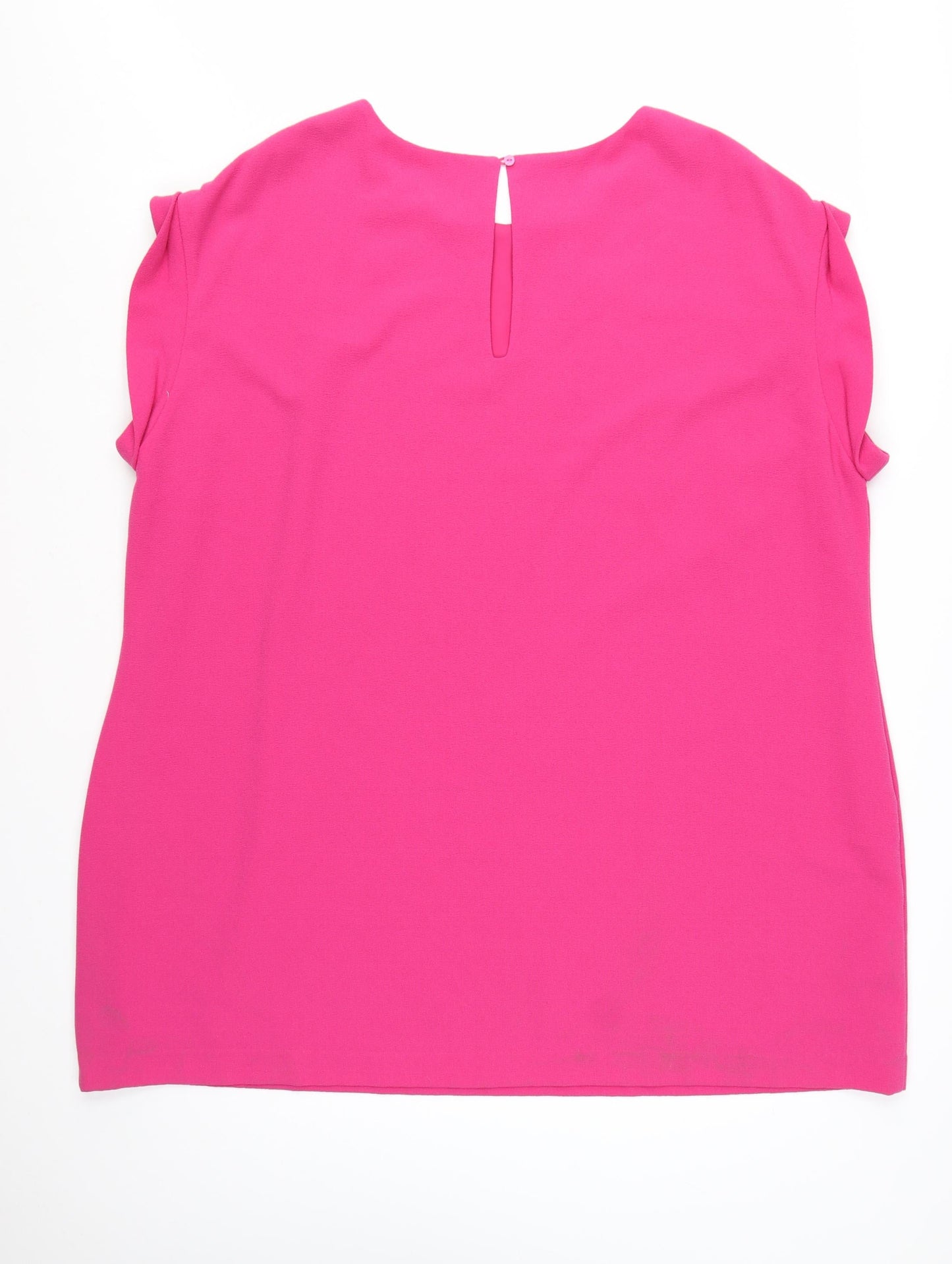 Next Women’s Pink Shift Dress Size 26 Plus Short Sleeve Crew Neck