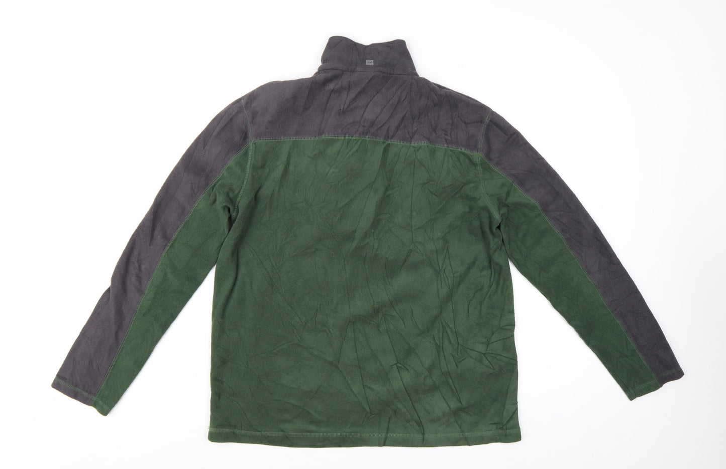 Mountain Warehouse Mens Green 1/2 Zip Fleece Sweatshirt M