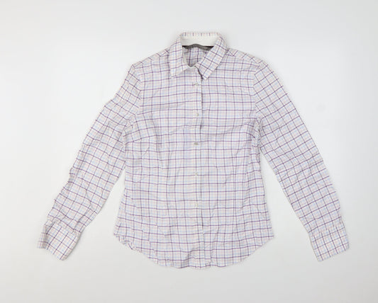 Prewornwholesale purple cropped slim fit active T-shirt with short sleeves and a high neckline.