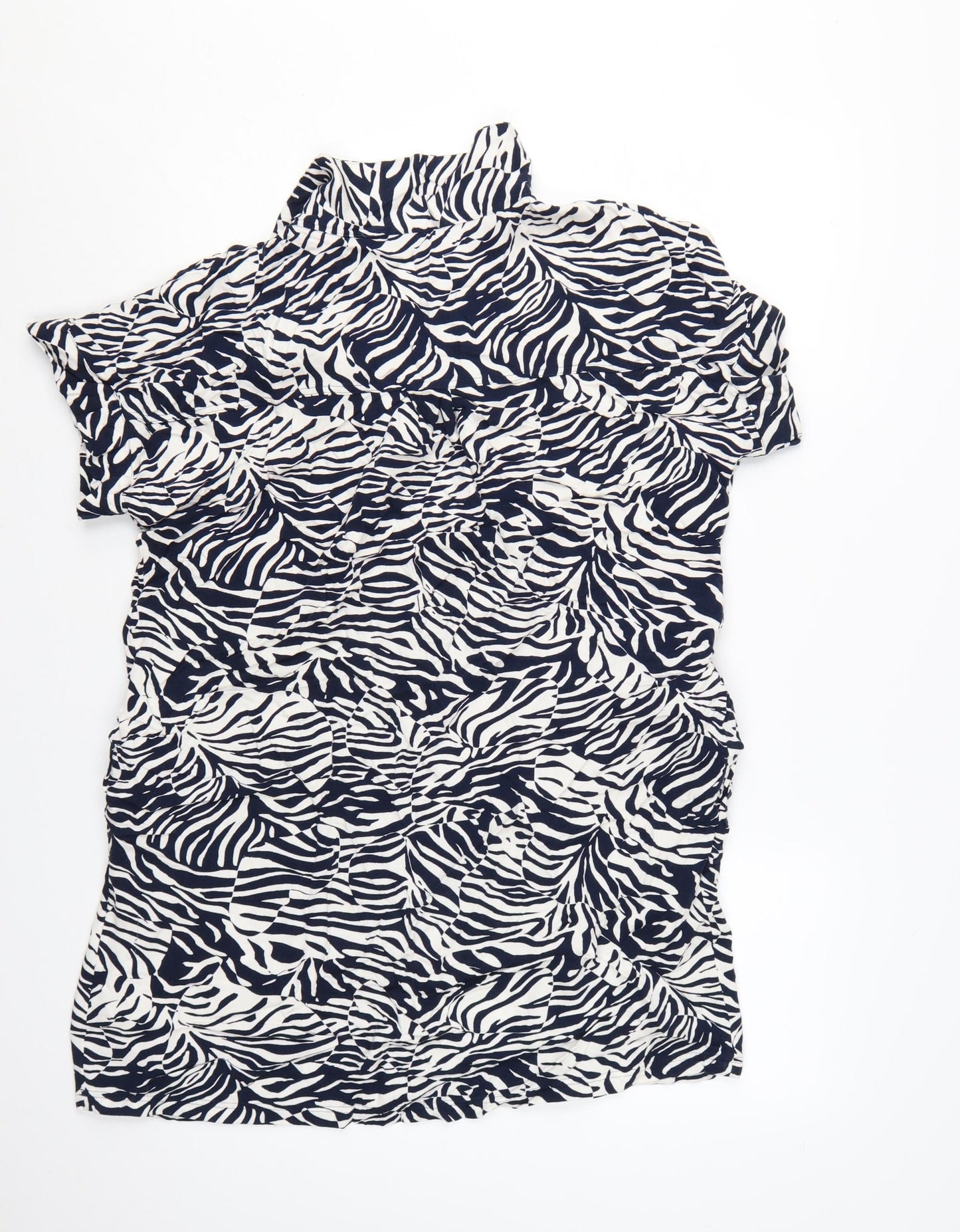 Marks and Spencer Women’s Multicoloured Zebra Print Short Sleeve Shift Dress Size 18