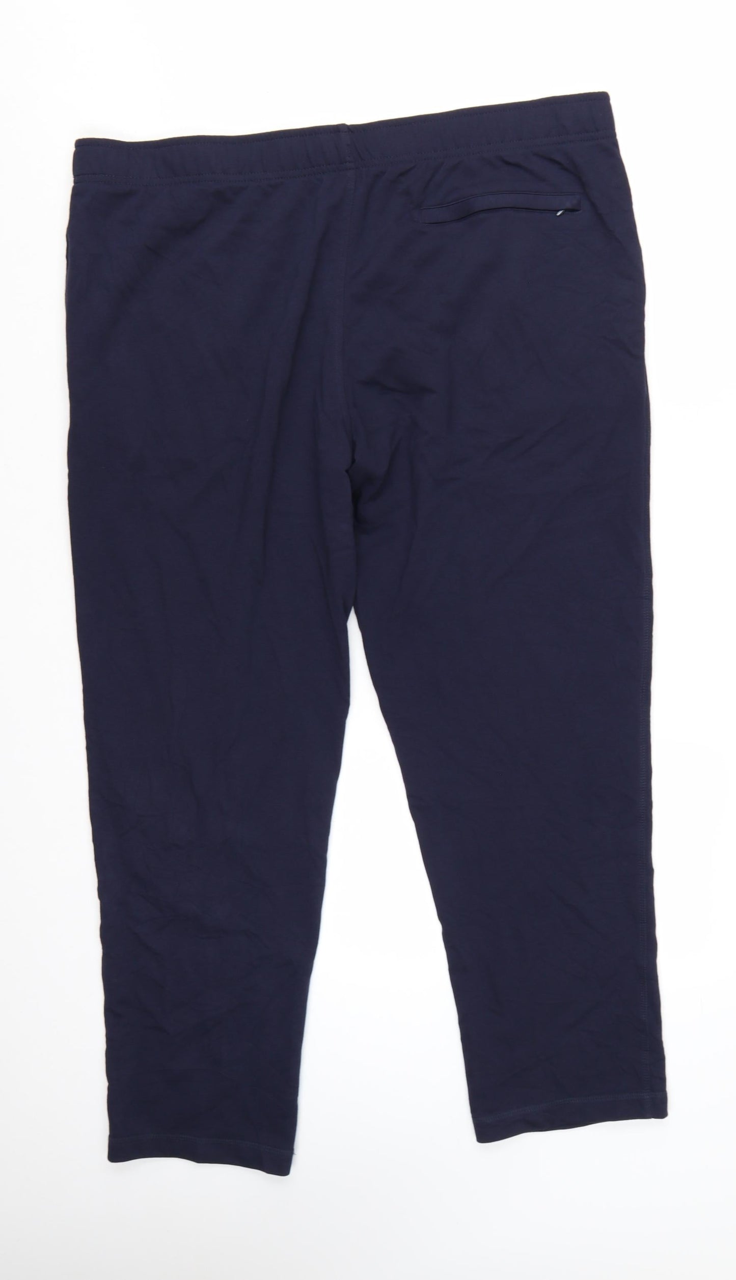 Marks and Spencer Men's Blue 3XL Jogger Trousers in Cotton Blend