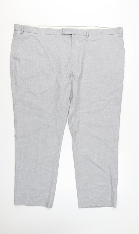 Marks and Spencer Men’s Grey Regular Fit Dress Pants 48 Short
