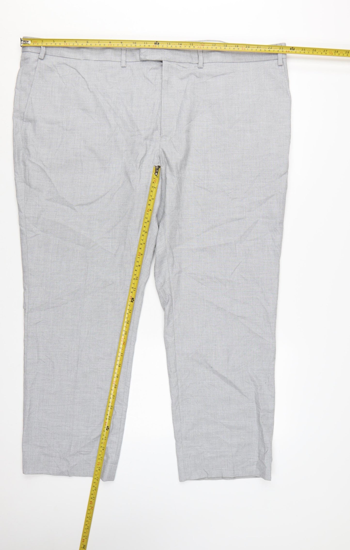Marks and Spencer Men’s Grey Regular Fit Dress Pants 48 Short
