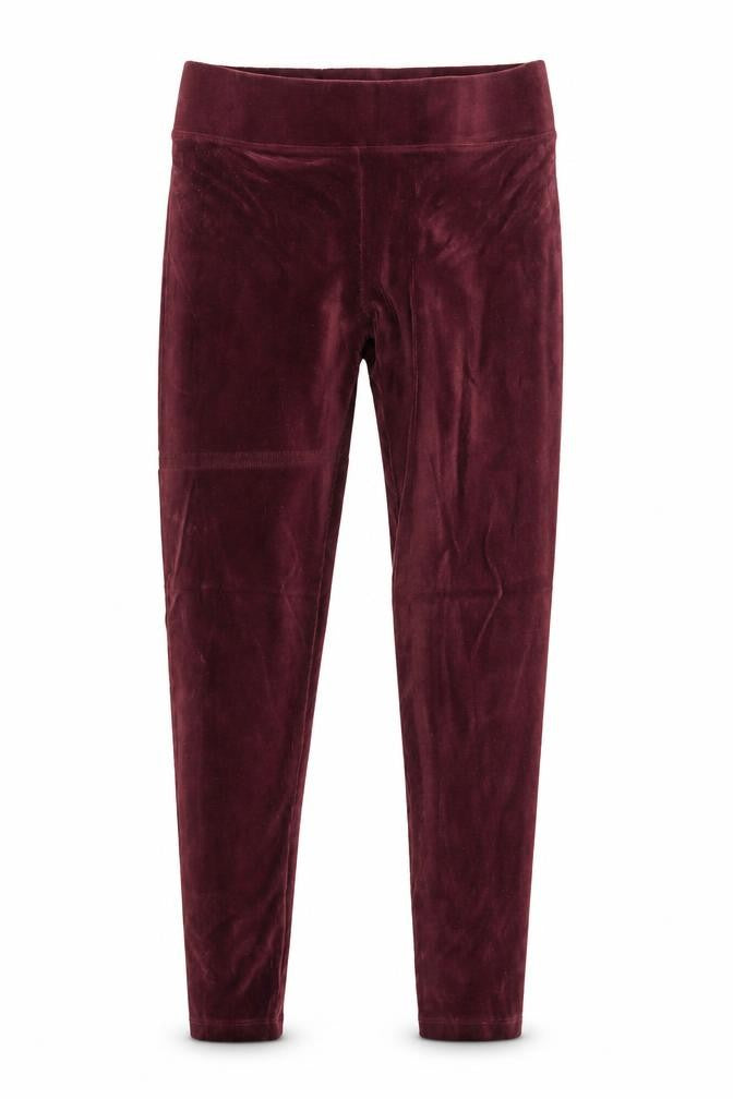 Marks & Spencer Women’s Red Velour Ankle Leggings Size 10